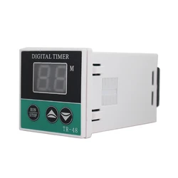 AC220V Digital Electric Gas Toaster Oven Timer Switch TR-48 with 0-99 Minute Settings for Kitchen