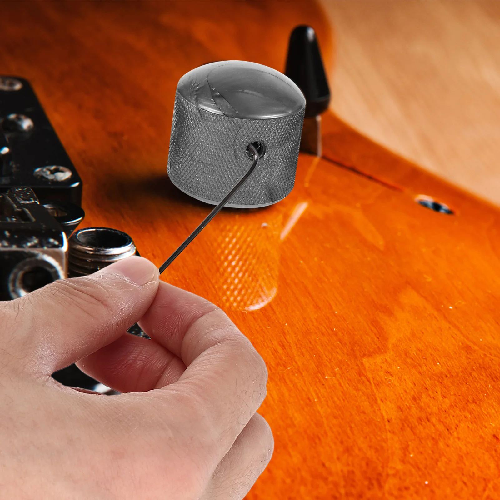 1Set Elektrische Gitarre Potentiometer Steuerung Kunststoff Dome Volume Tone Knöpfe Für Bass Instrumente Ersatzteile Langlebig Mit