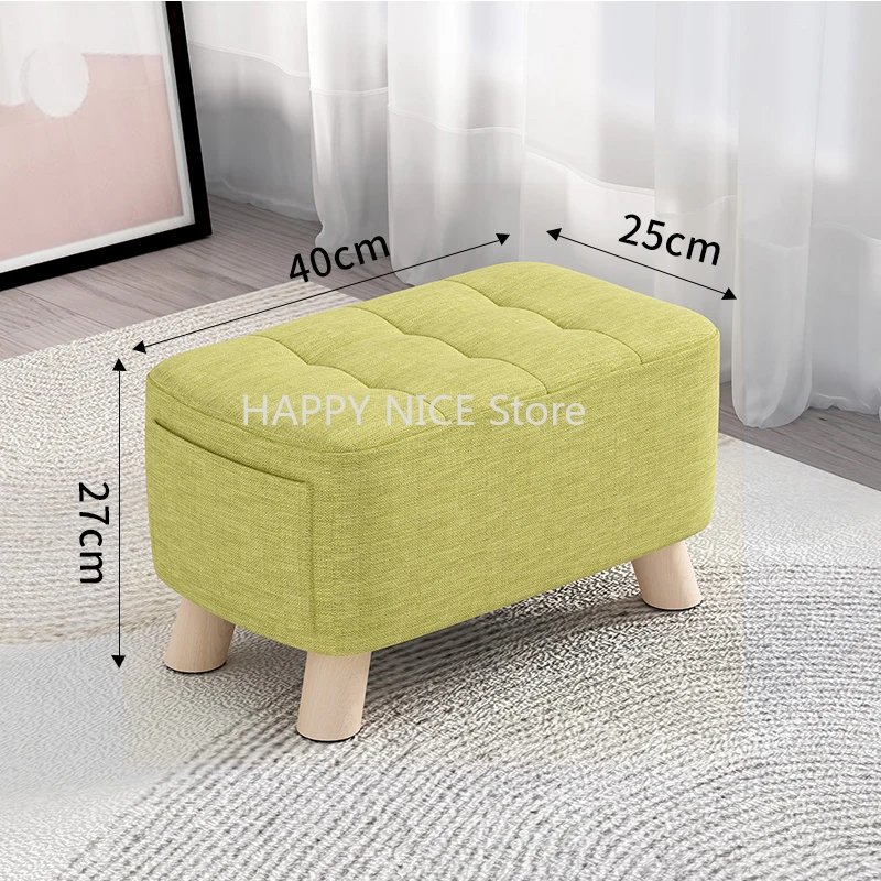 Step Dressers Stool Ottoman Chair Nordic Nightstands Foot Rest Stool Shoe Bench Wooden Muebles Garden Furniture Sets LQ10XP