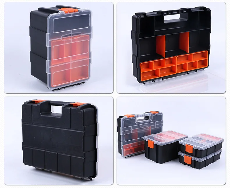 Tragbare Teilebox, Hardware-Aufbewahrungsbox, Kunststoffkoffer, Mehrfach-Kombinations-Schraubenaufbewahrungsbox, Werkzeugkasten für die Garage. – Detail 2