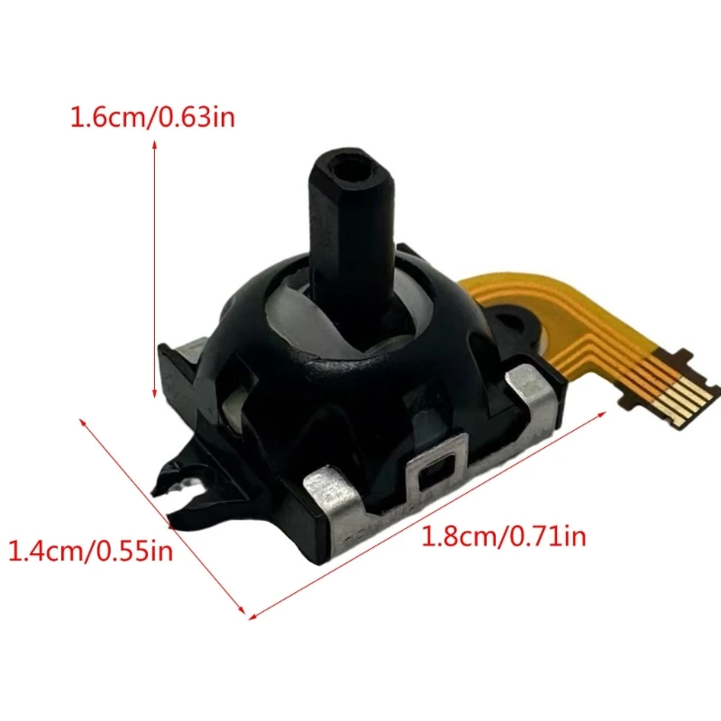 E9lb 2 pçs joystick console jogo analógico vara módulo joystick eletromagnético para ps substituição polegar reparação