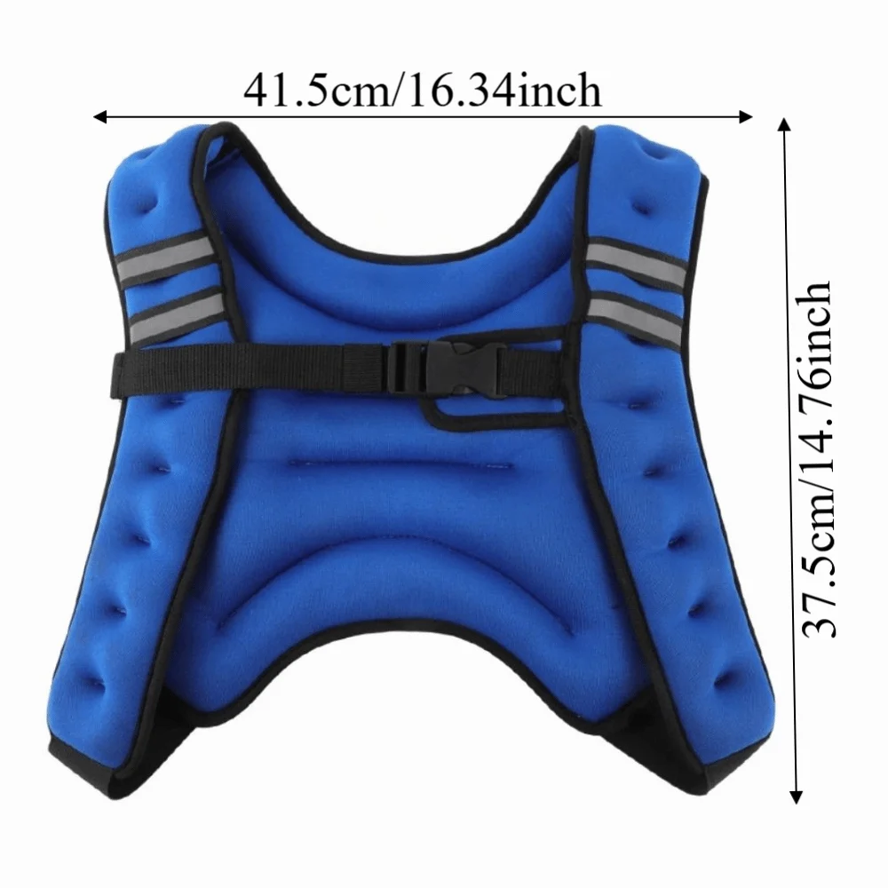Sports Adjustable Weighted Vest Neoprene Iron Sand Filled Sandbag Weighted Vest Weight Loading Multi-Size Weight Jacket Running 6