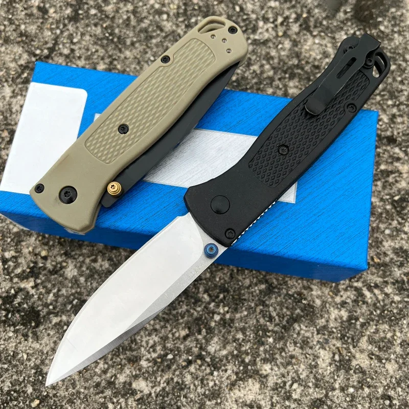 BM Bugout 535 Knife 440C Blade Nylon Fiber Handle Folding Pocket Knives Hiking EDC Camping Tactical Hunting Self-defense Tools