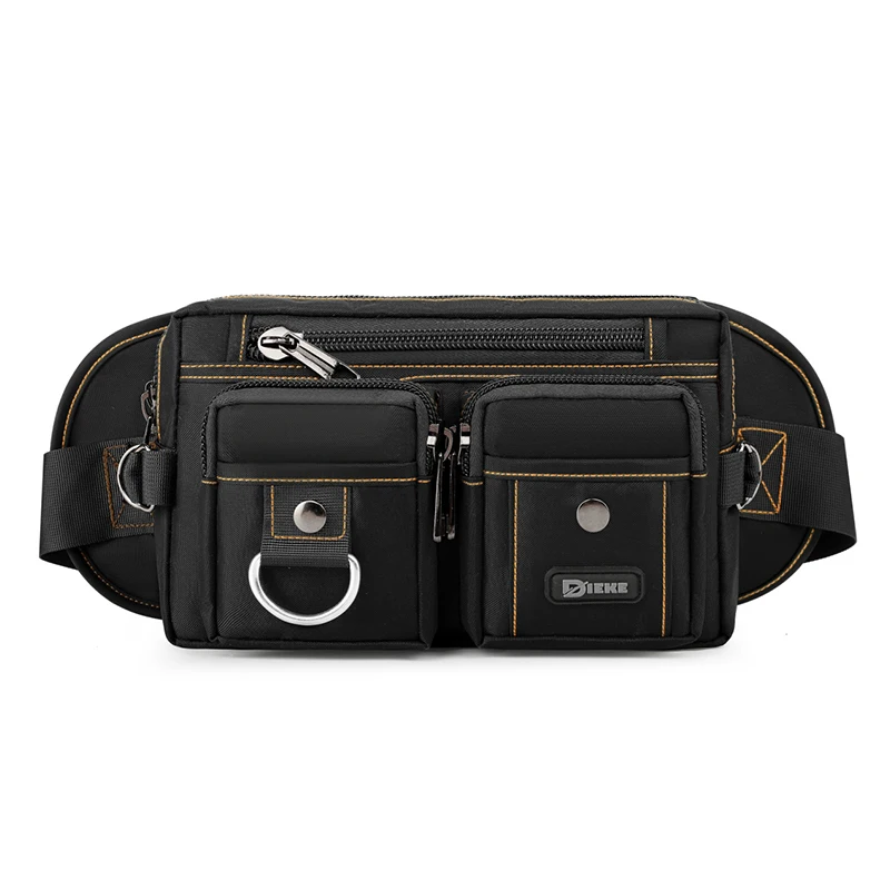 حقيبة خصر عالية الجودة - حقيبة صدر متعددة الوظائف مع جيوب متعددة، مناسبة للمشي لمسافات طويلة في الهواء الطلق وركوب الدراجات والدراجات النارية #4