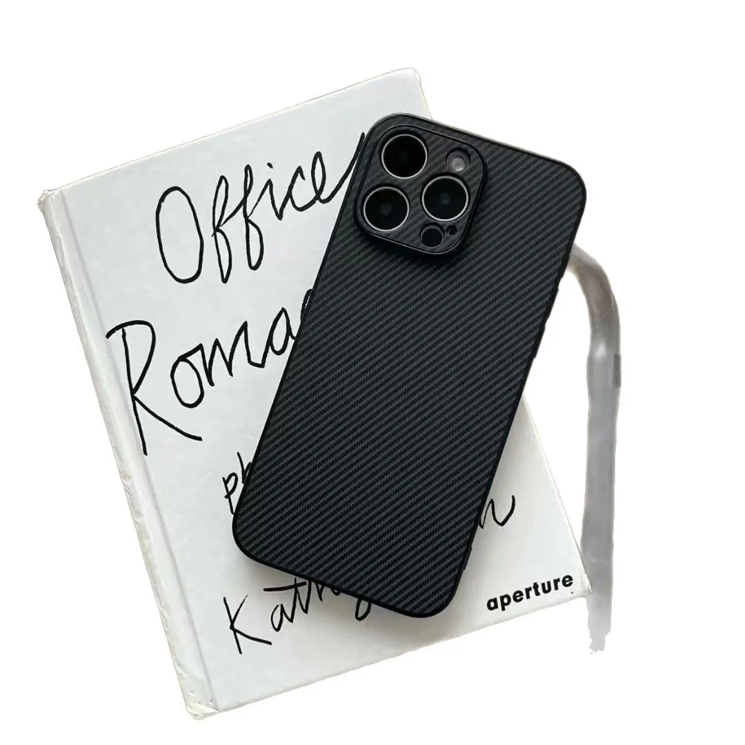 Aplicable para samsung s25 caja de teléfono móvil de soldadura de carbono a56 nueva textura note20plus business s22