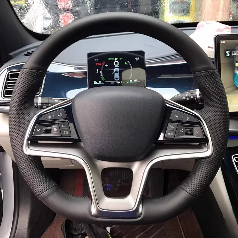 

For BYD Song PRO 21-24models Hand-stitched Car Steering Breathable; wear-resistant; skid-proof full coverage modification desig