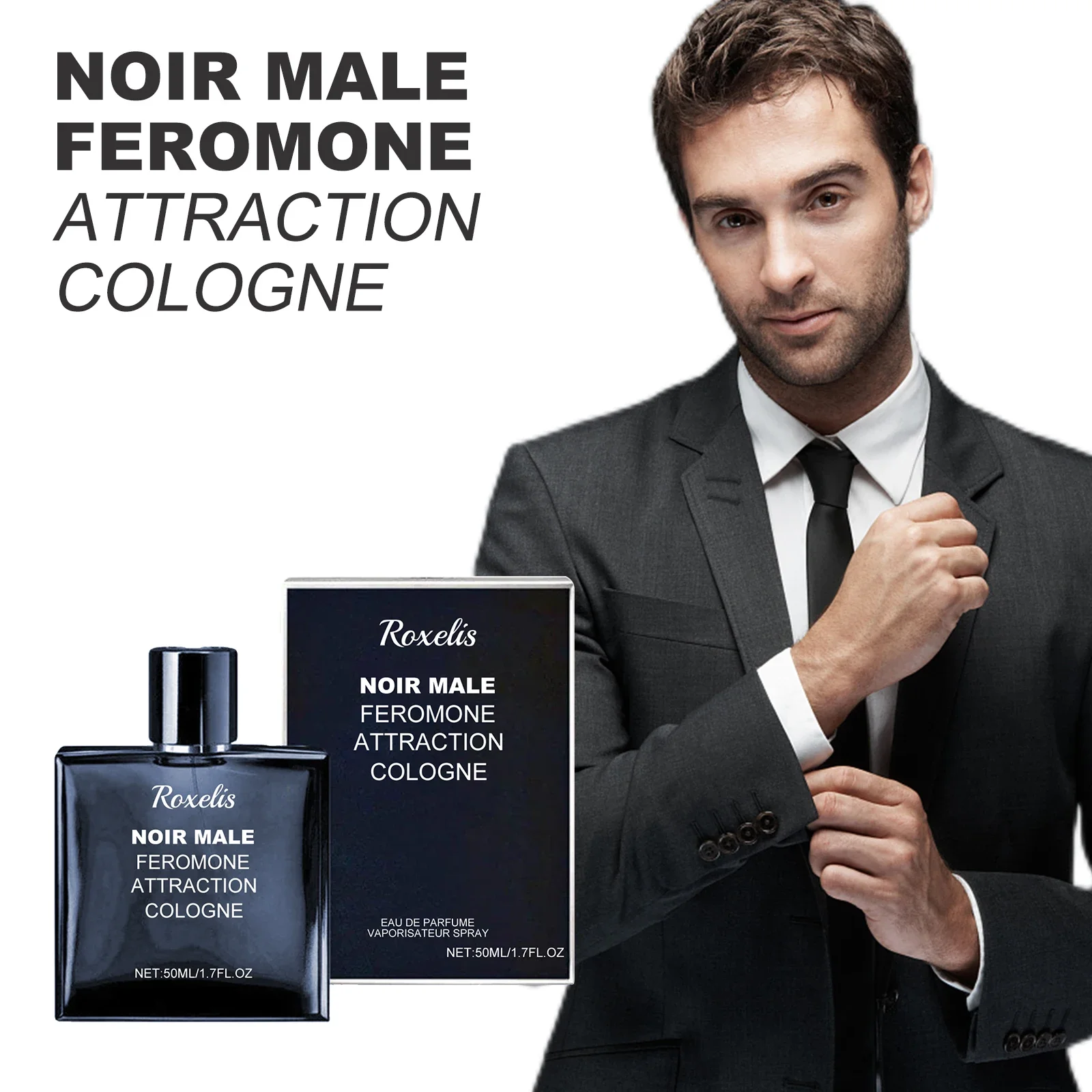 50ml Brand Men Perfume Eau De Toilette Spray Homme Energetic Fougere Perfume Long Lasting Scent Pheromone Flirting Perfume