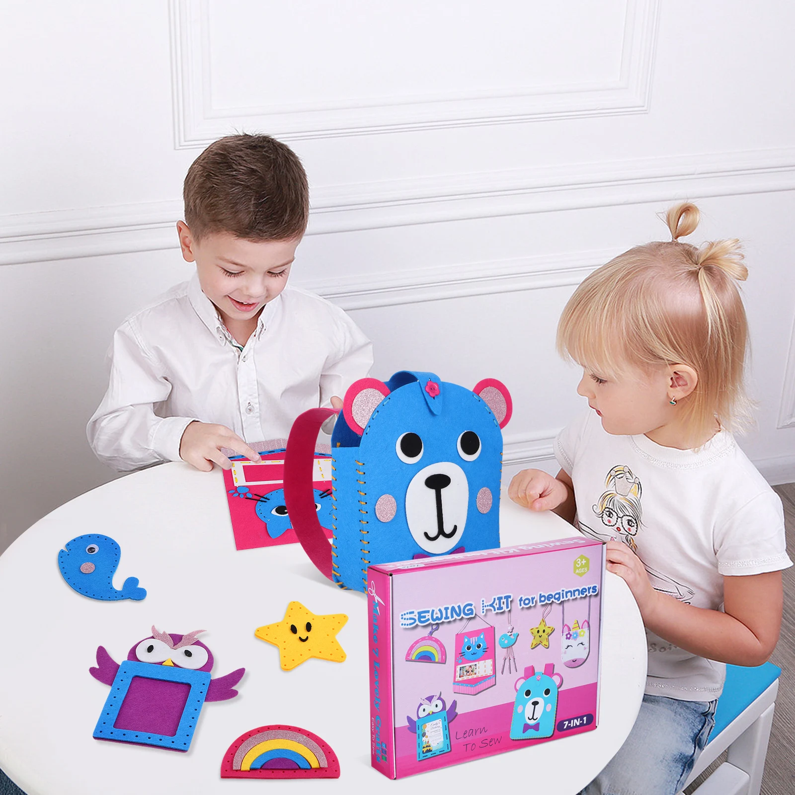 

H Sewn Animal Sewing Craft Beginner DIY Projects Kids Cloth Child Soft Wear resistant Unique Designs