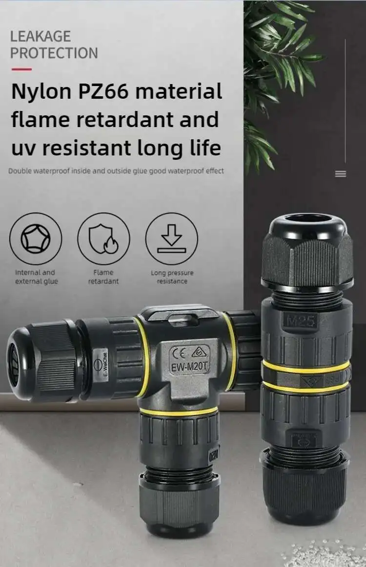 IP68 Wasserdichte Klemmenblöcke Outdoor Regenfeste Drahtverbinder Lötfreie LED-Lampen Elektrische Kabelverbindungen Schnellverbinder – Detail 4