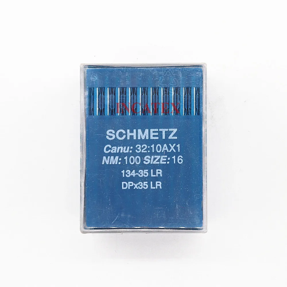 100 Pcs Genuine Schmetz Sewing Needle 134-35 LR DPx35 LR Nm 90/14 100/16 110/18 120/19 130/21 For Industrial Sewing Machine
