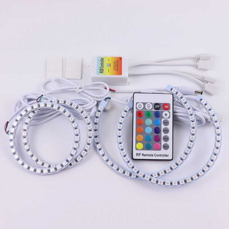 For BMW 1 Series E81 E82 E87 E88 gen Headlight 16 Color Dynamics Multi-Color RGB LED Angel Eye  Rings light