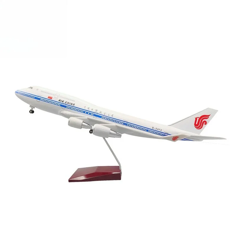 

Boeing 747-400 Air China, landing gear with LED electronically controlled lights, civil aviation airliner model gift