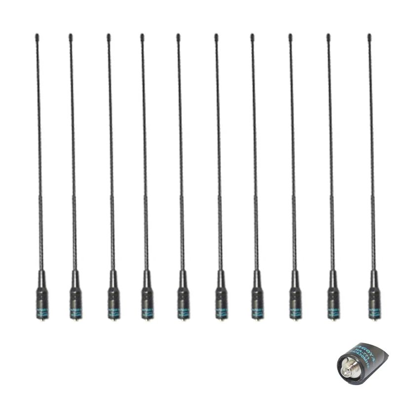 

WITON 10pcs NA-771 39cm SMA-F VHF UHF Walkie-Talkie Antenna For Baofeng UV 5R For HYT Quansheng UV K5 UV K6 UV K58 Radios HAM