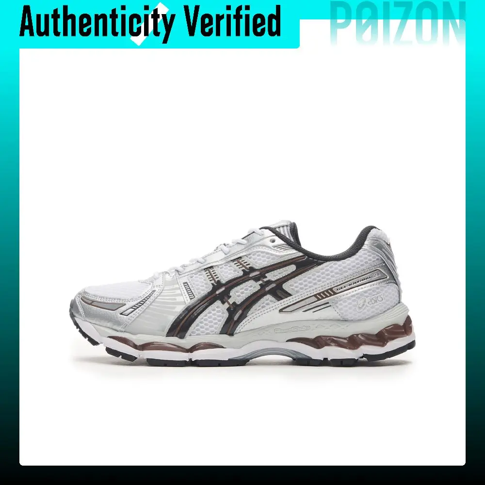 ASICS GEL Kayano 12.1 Breathable Low top City Commuting Running Shoes Unisex White Brown 1203A759-104