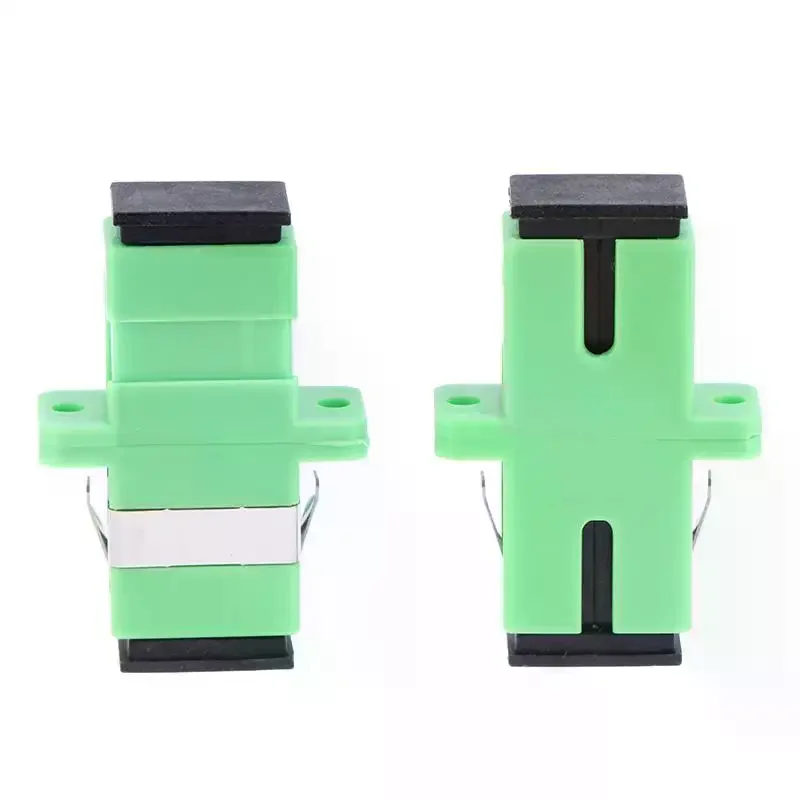 10/20/30PCS Fiber Optic Simplex Coupler SCAPC Connector SM Optical Fiber Adapter Single Mode Flange Fiber Tools