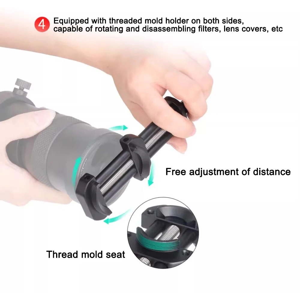 FOTGA 범용 카메라 렌즈 필터 수리 도구 키트 스테인레스 스틸 링 조정 도구 키트 전문 유리 고정 액세서리