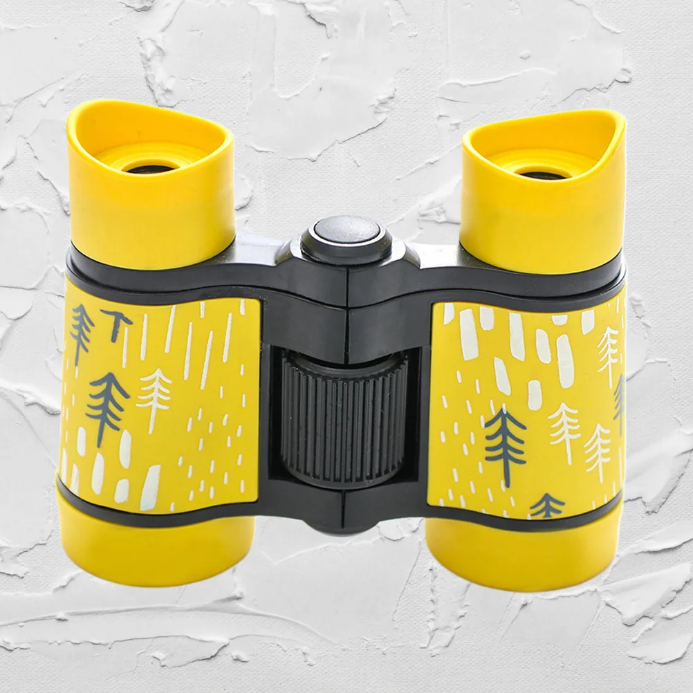 تلسكوب مكبر أصفر اللون للأطفال غير قابل للانزلاق لاستكشاف الطبيعة في الهواء الطلق للأطفال #4