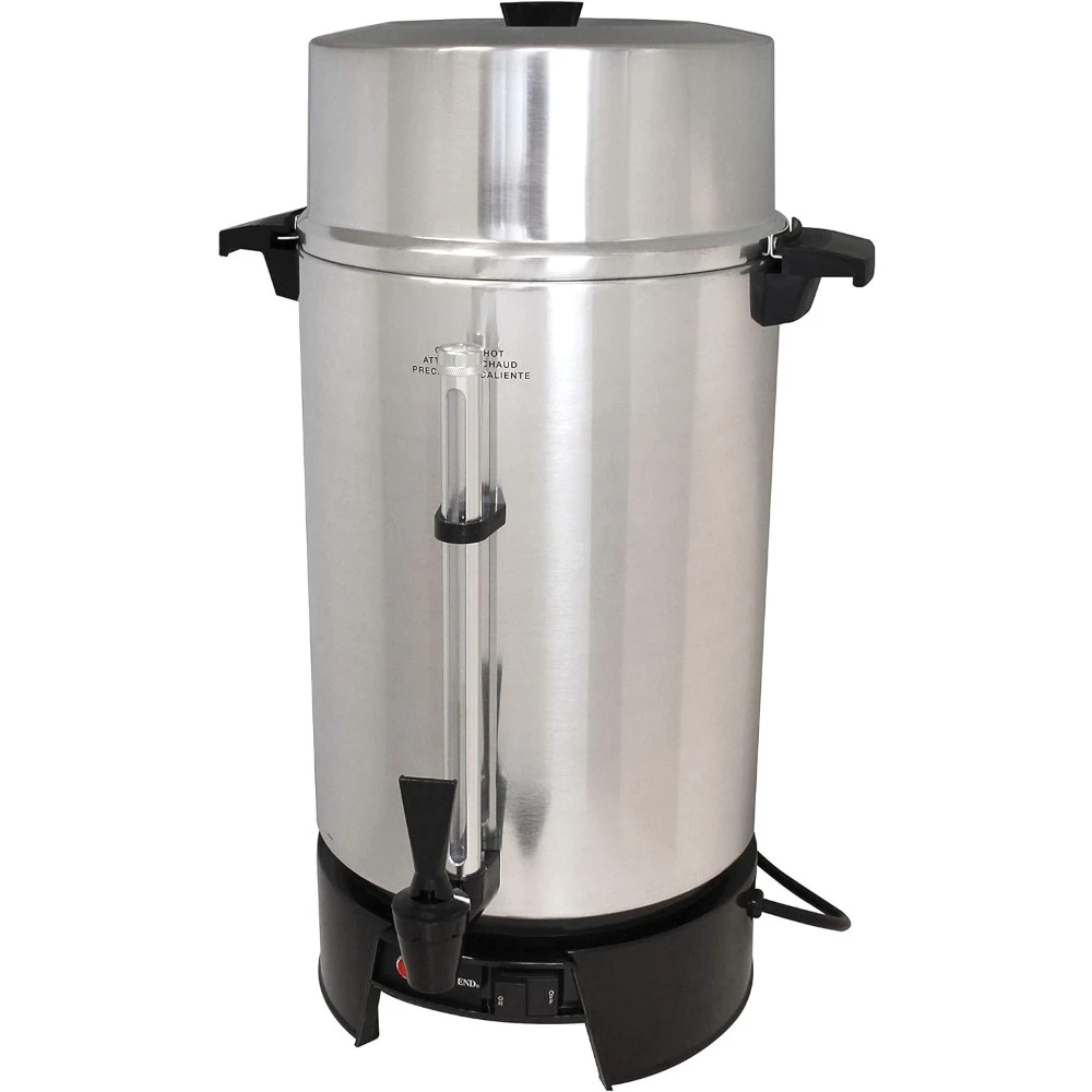 33600 Coffee Urn Commercial Highly-Polished Aluminum NSF Approved Features Automatic