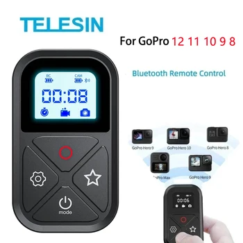 Tripod 80M Bluetooth Remote Control for GoPro 12 11 10 9 + LED Display Wrist Strap for GoPro Hero 8 Max iPhone 15 14 13 Samsung