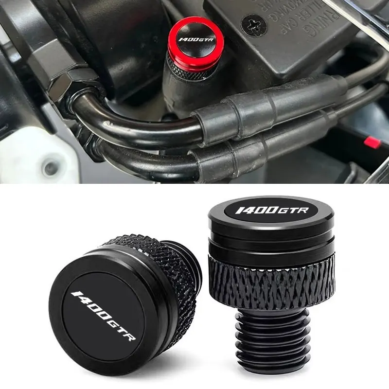 

Motorcycle CNC Rearview Side Mirror Hole Cap Plug Accessories For Kawasaki GTR 1400GTR