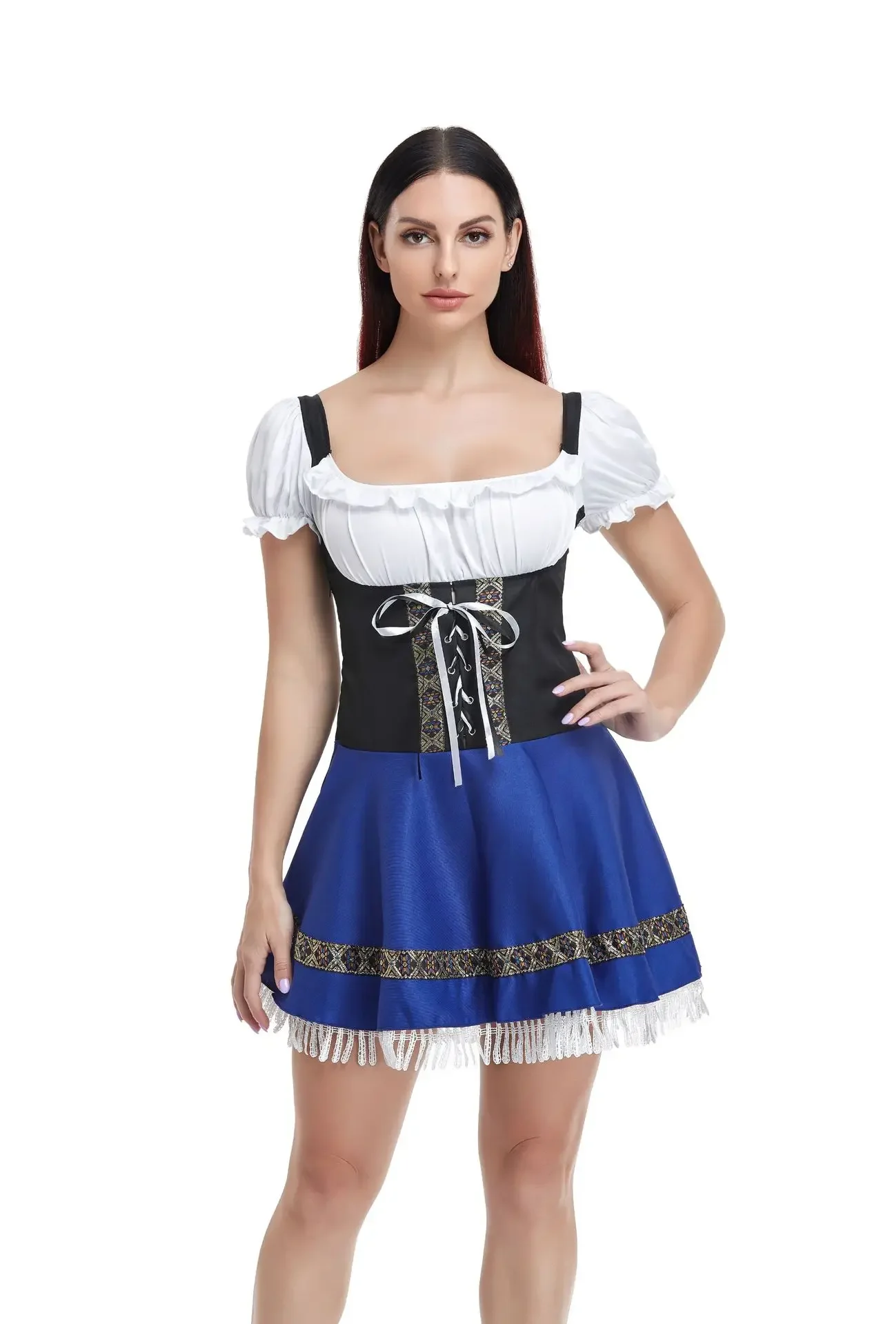 Carnival Ladies Oktoberfest Costume Bavarian German Heidi  Beer Maid Wench Outfit Cosplay Fancy Party Dress