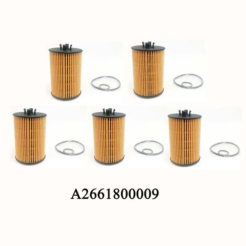 1/2/5PCS New A2661800009 2661800009 Engine Oil Filter For Mercedes-Benz W169 W245