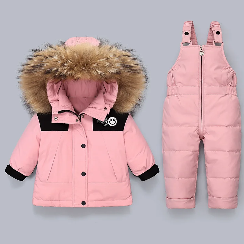 سترة شتوية بغطاء للرأس للأولاد والرضع، بدلة قفز دافئة للأطفال، بدلة ثلج للأطفال، مجموعة ملابس للفتيات الصغيرات #3
