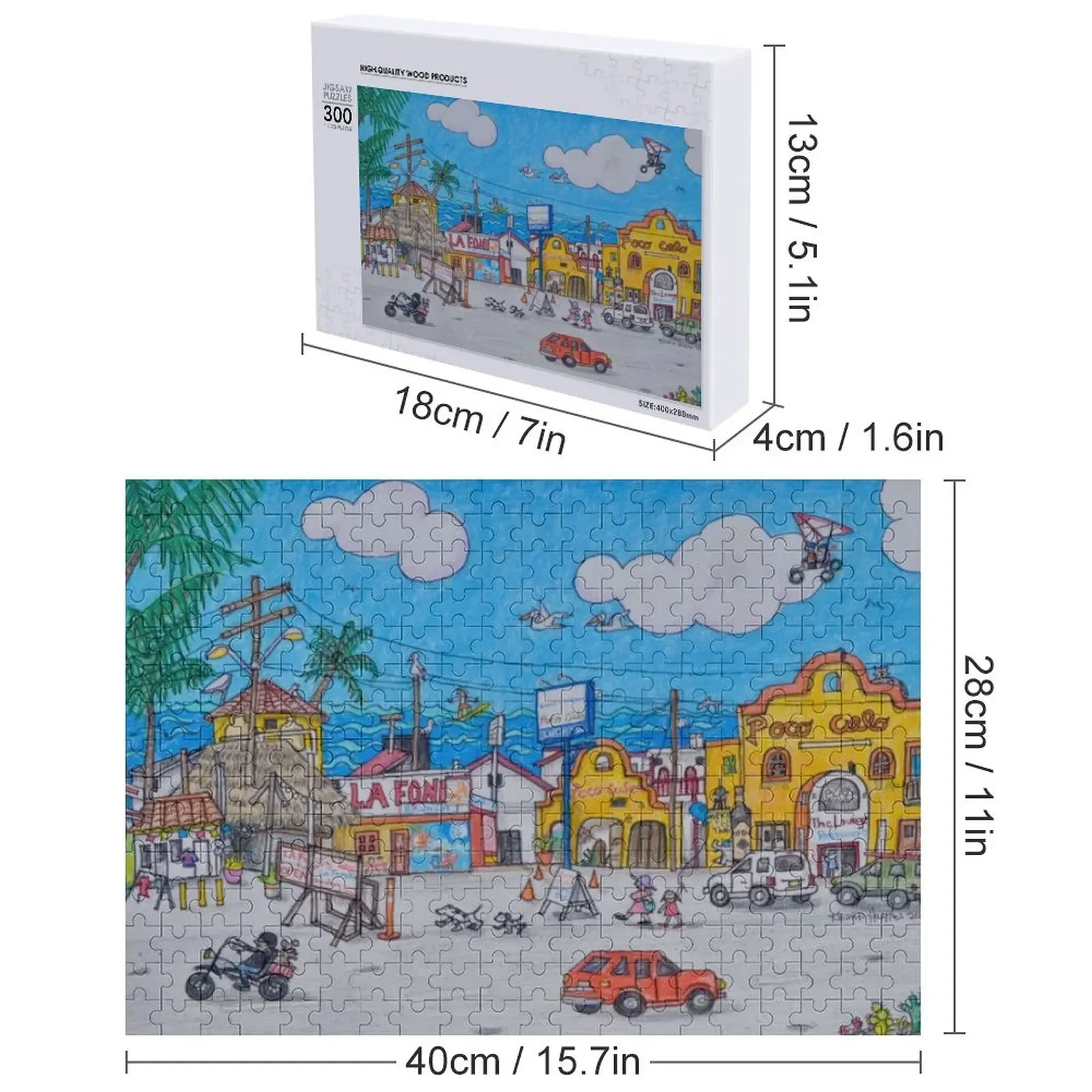 Poco Cielo Bar e Restaurante Quebra-cabeça Quebra-cabeça Nome Personalizado Quebra-cabeça Foto Personalizado