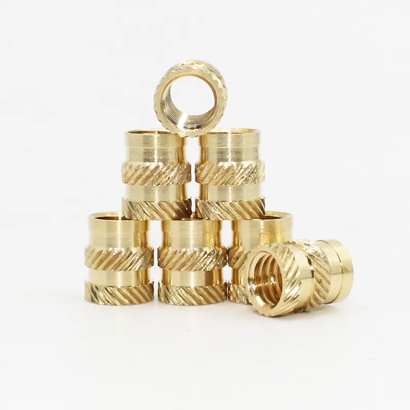 M2 m2, 5 m3 m4 m5 m6 m8 Messing-Wärmeeinsatzmutter-Kit Heiß schmelze Rändel gewinde Wärme spritzguss Einbettung Kupfer mutter mit 3D-Druck – Detail 2