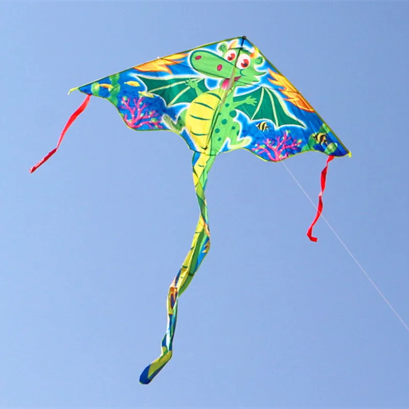 free shipping dragon kites flying toys for kids outdoor games children garden papalotes volantines fishing kite scarecapajaras