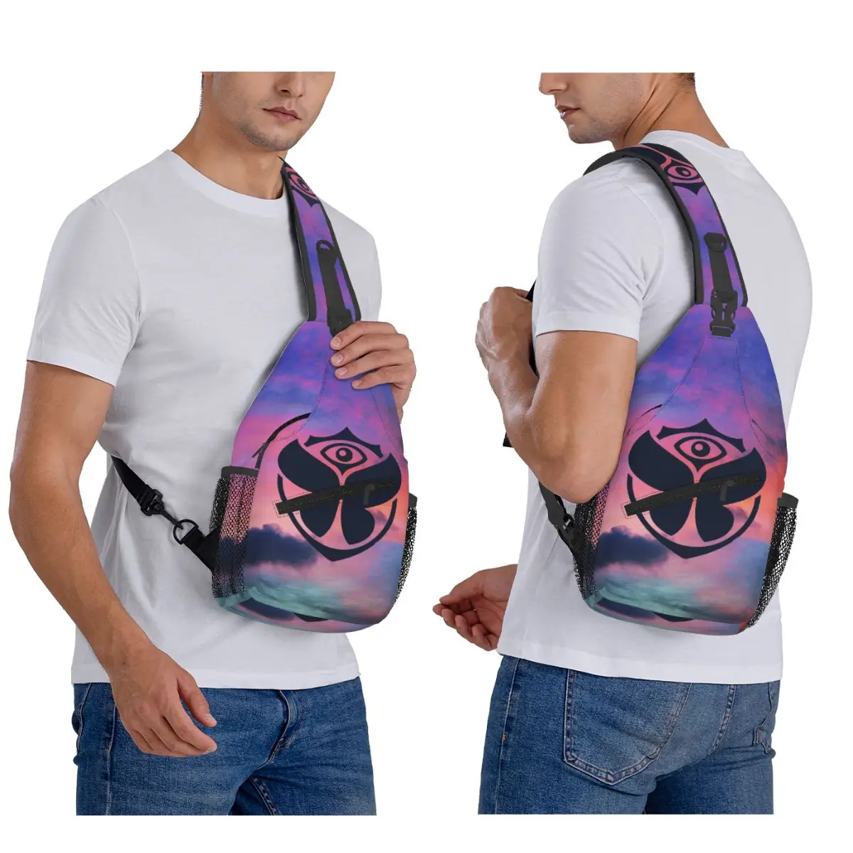 

Нагрудная сумка Tomorrowland, мужской рюкзак через плечо, нагрудная сумка, дорожный походный рюкзак, сумка на плечо