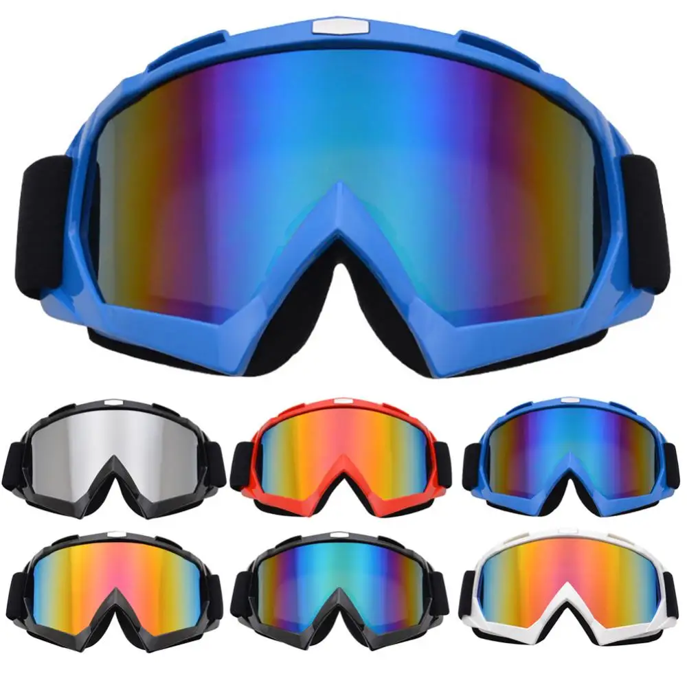 Colorful Lens Clear Motorbike Eye Protection Riding Eyewear Windproof Helmet Sunglasses Universal Off-road Riding Moto Goggle