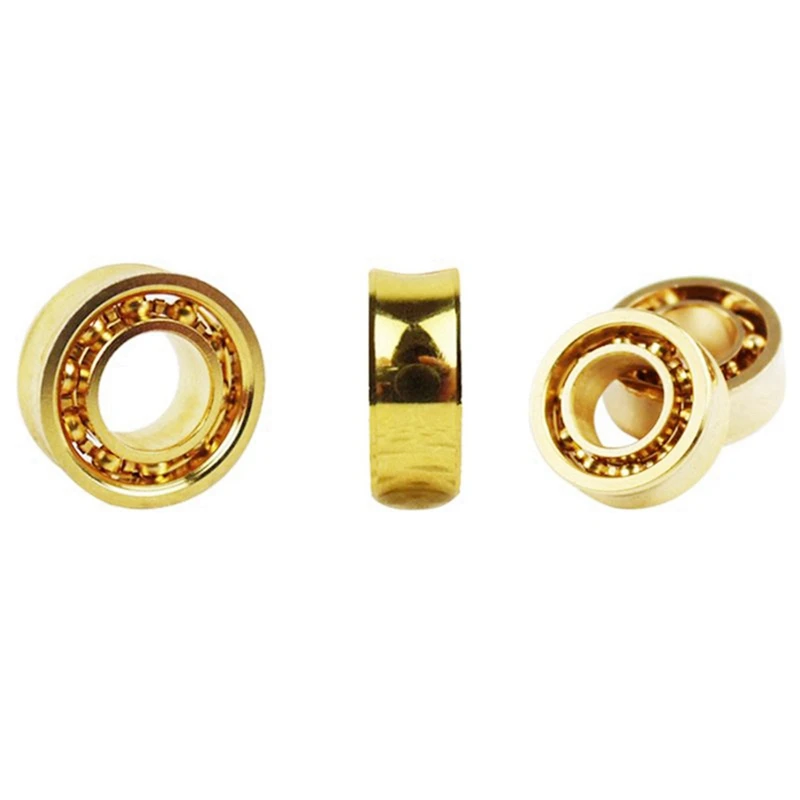 16 Pcs Steel Gold-Plated R188 KK Bearing Speed Responsive Bearings R188 U Groove For Yoyos Models image 4