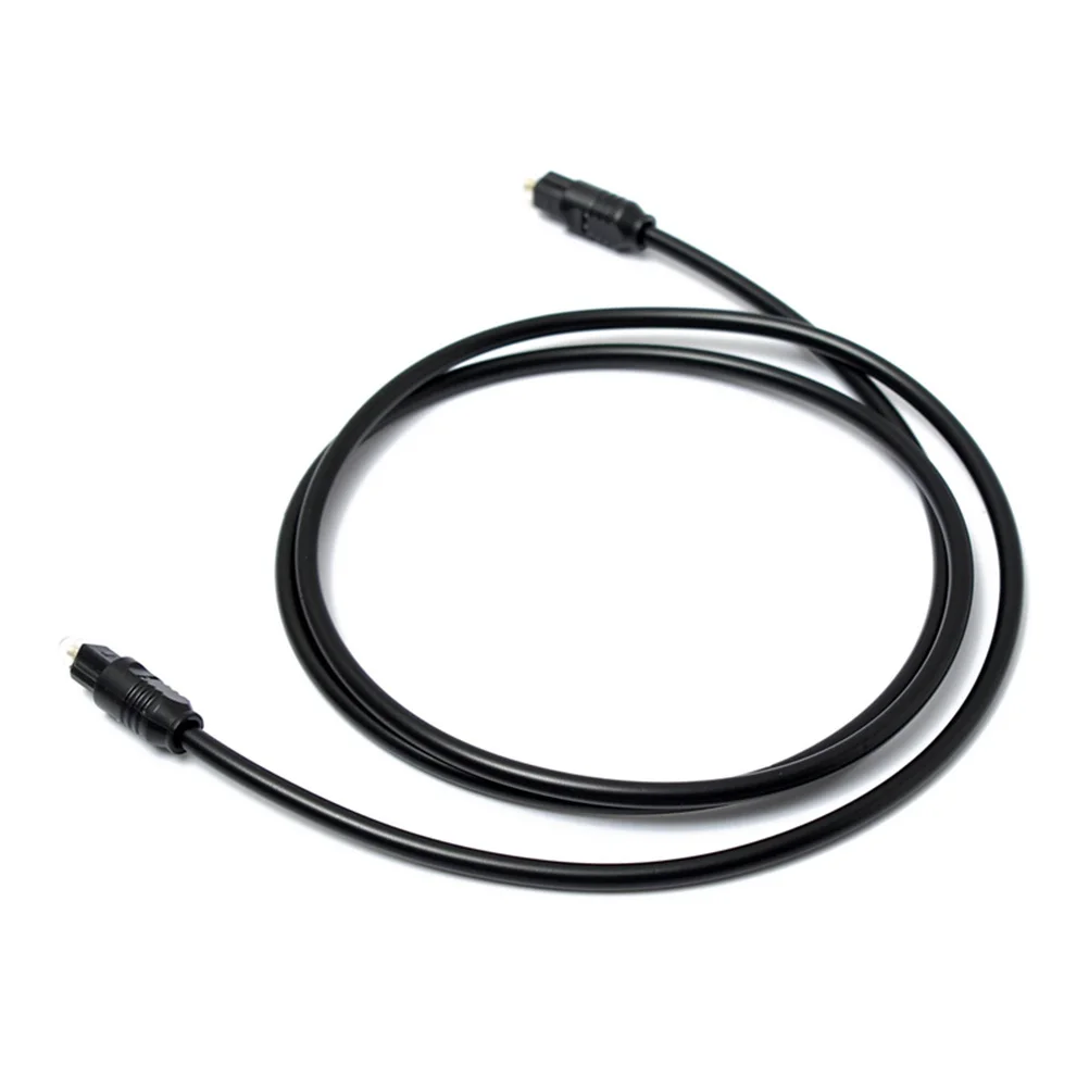 

Optical Fiber Cable 100Cm Black Digital Audio Spdif Connector For Dvd Cd Player Flexible Durable Line