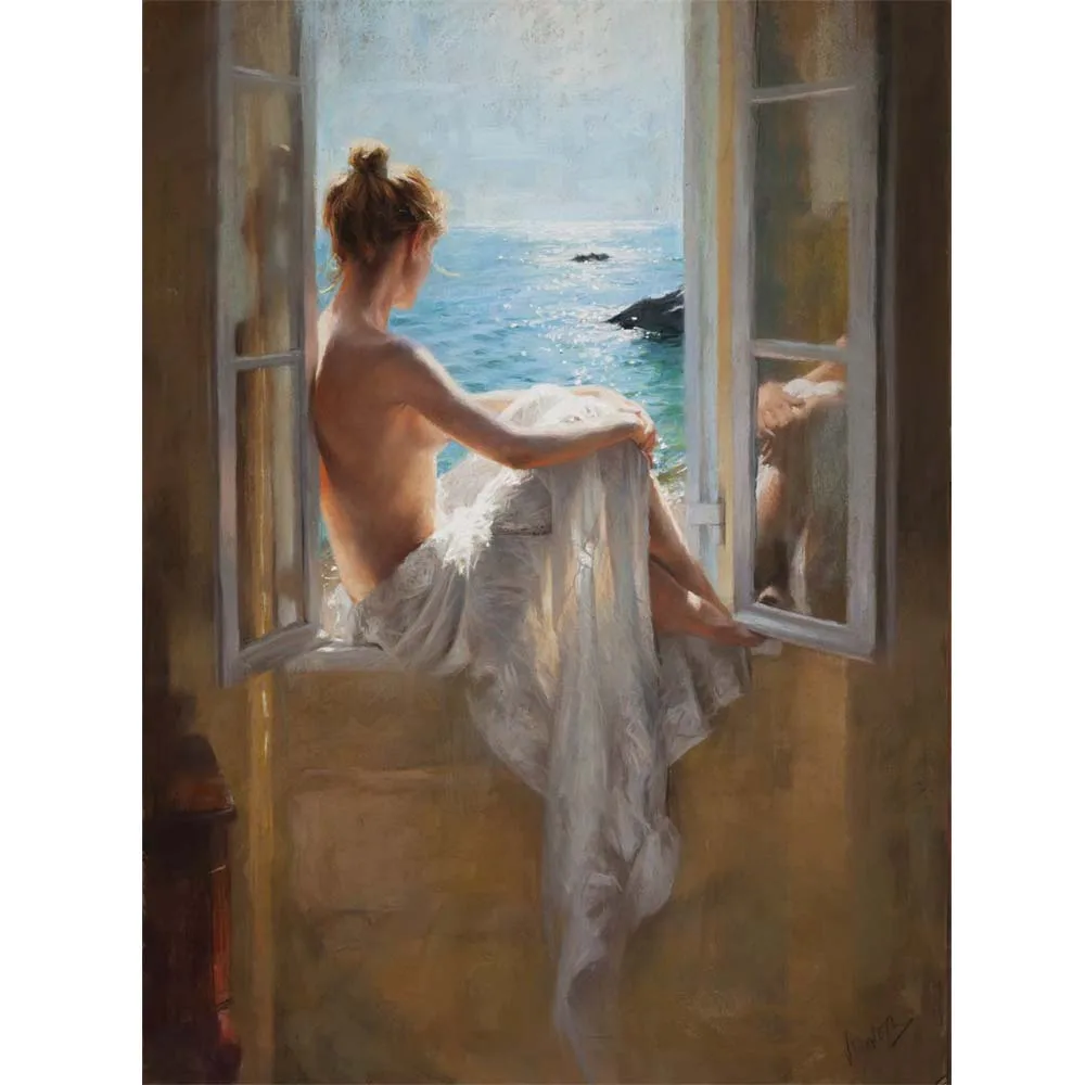 

Redondo17 by Vicente Romero Redondo,World famous oil painting reproduction,Hand painted figure oil painting.Nude oil painting