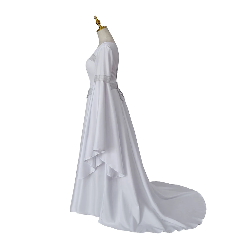 Galadriel Cosplay Feminino, Vestido de Baile, Vestido, Elfo, Roupas de Rainha, Halloween, Fato de Carnaval, Roupas de Festa, Interpretação