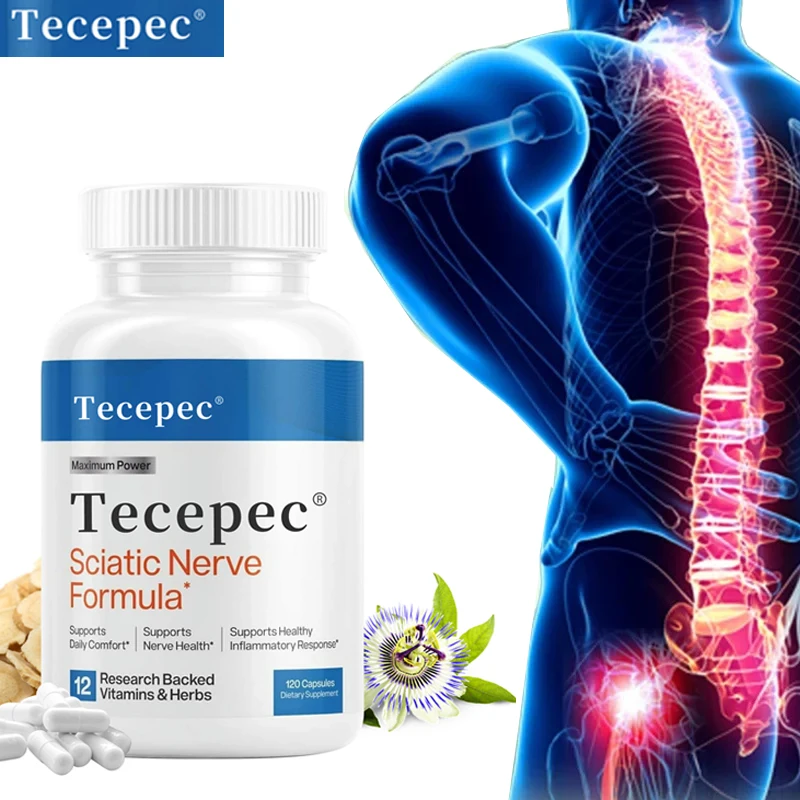 Sciatica Capsules - Helps Relieve Joint Pain, Discomfort in The Hips, Legs and Lower Back, and Improves Nervous System Health