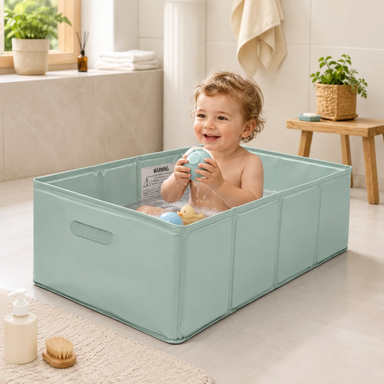 Baby Bath Tub Foldable - Portable Foldable Baby Bath Pool PVC
