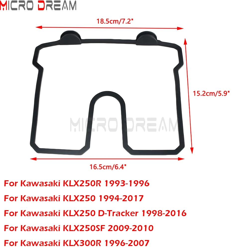 Zylinderkopfhaubendichtung für Kawasaki KLX250R 1993-96 KLX250 1994-17 KLX250 D-Tracker 1998-16 KLX250SF 2009-10 KLX300R 1996-07