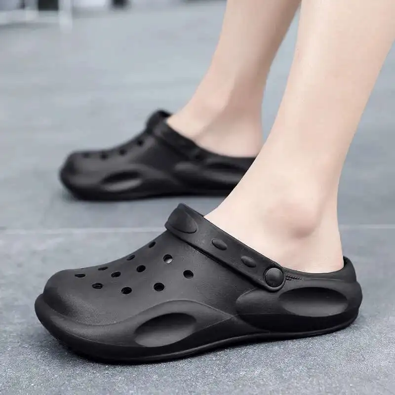 

Sandals Summer Hole Garden Shoes Men's Non Slip Thick Bottom Soft Bottom Beach Sandals women slippers Outdoor Slippers Men's