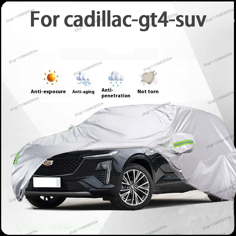 

For Cadillac GT4 Fit Car Cover - Waterproof, Dustproof, Sunshade (UV), Snowproof | Silve Full Cover with All-Day Protection