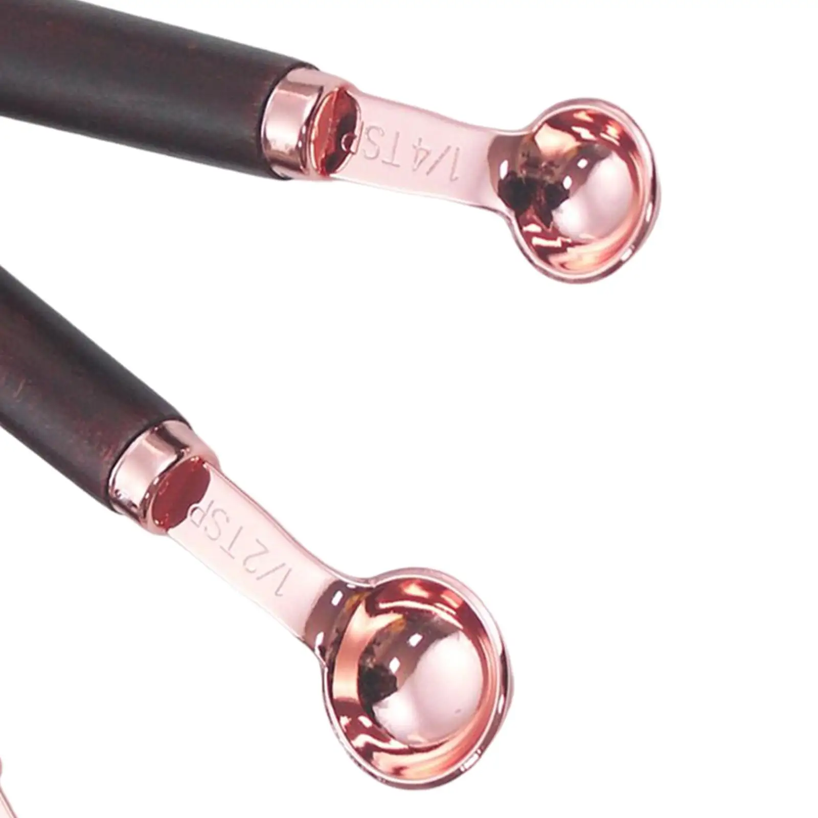 ملاعق قياس من الفولاذ المقاوم للصدأ بمقبض خشبي، مجموعة قياس المطبخ للأداة، ملحقات القهوة #6