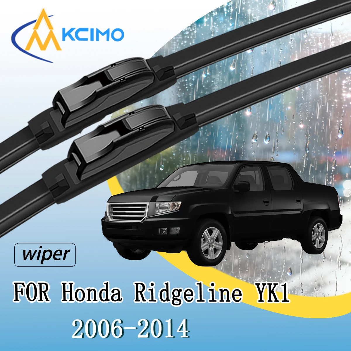 

Front Windshield Wiper Blades Pair/Set For Honda Ridgeline YK1 2006-2014 All-Season Durable Wipers Easy Installation