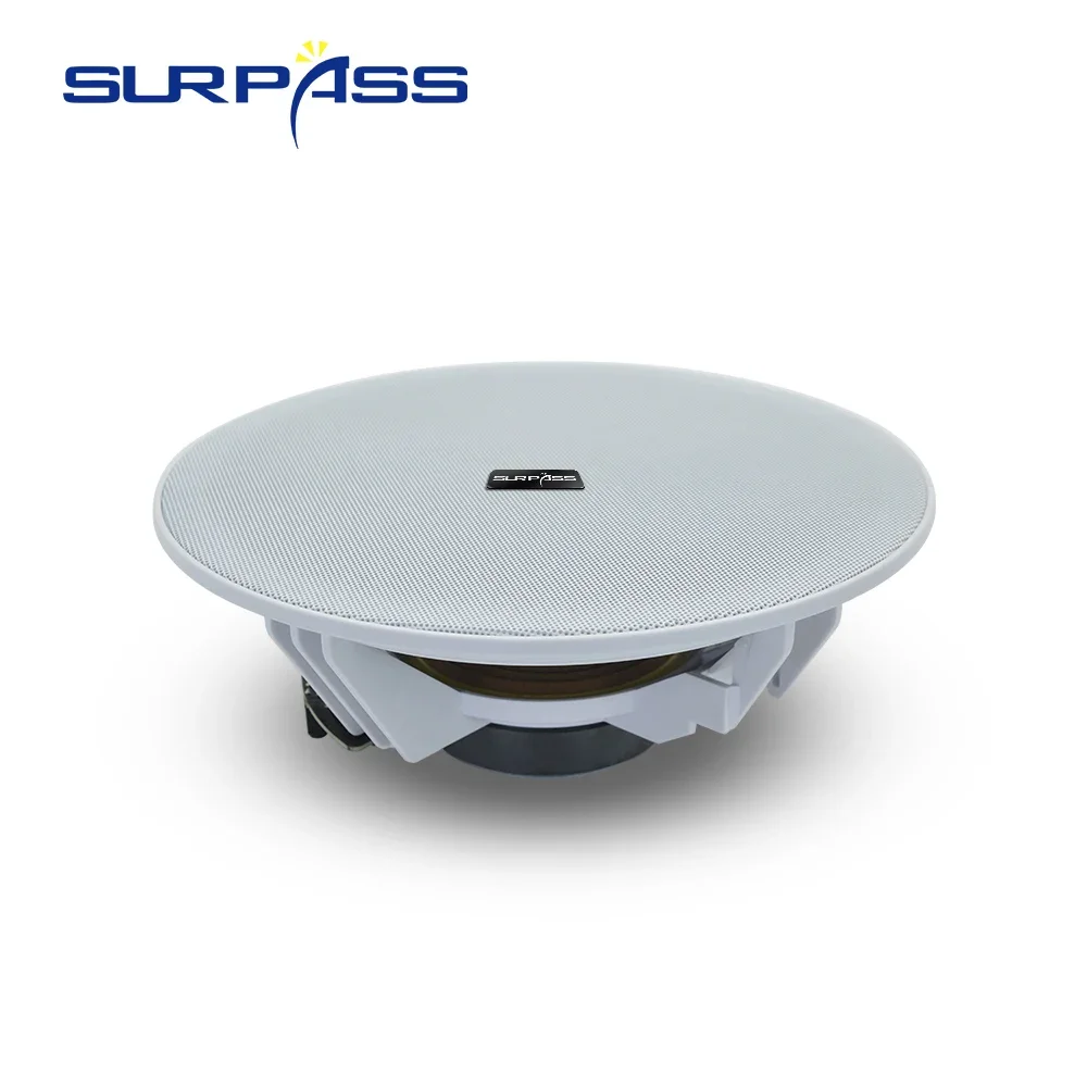 8-inch 20W Bluetooth Home Sound System Built-in Acoustic Class D Amplifier Recessed Ceiling Speakers For Indoor Hotel Apartments