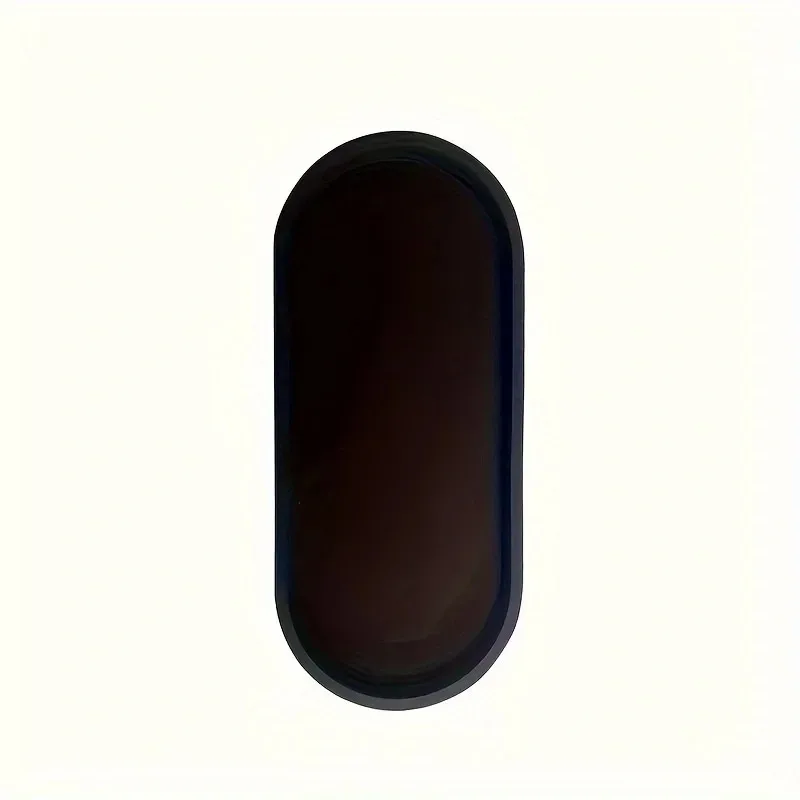 

1PC Oval Silicone Bathroom Counter Tray 9.84 Inch (Approx. 25cm) Flexible Kitchen Soap Tray