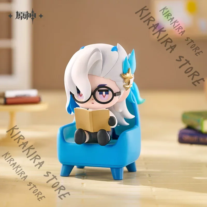 Genshin Impact Arlecchino Q Version Neuvillette Citlali Lyney Wanderer Faruzan Figurine Garage Kits Official Ornaments Collect