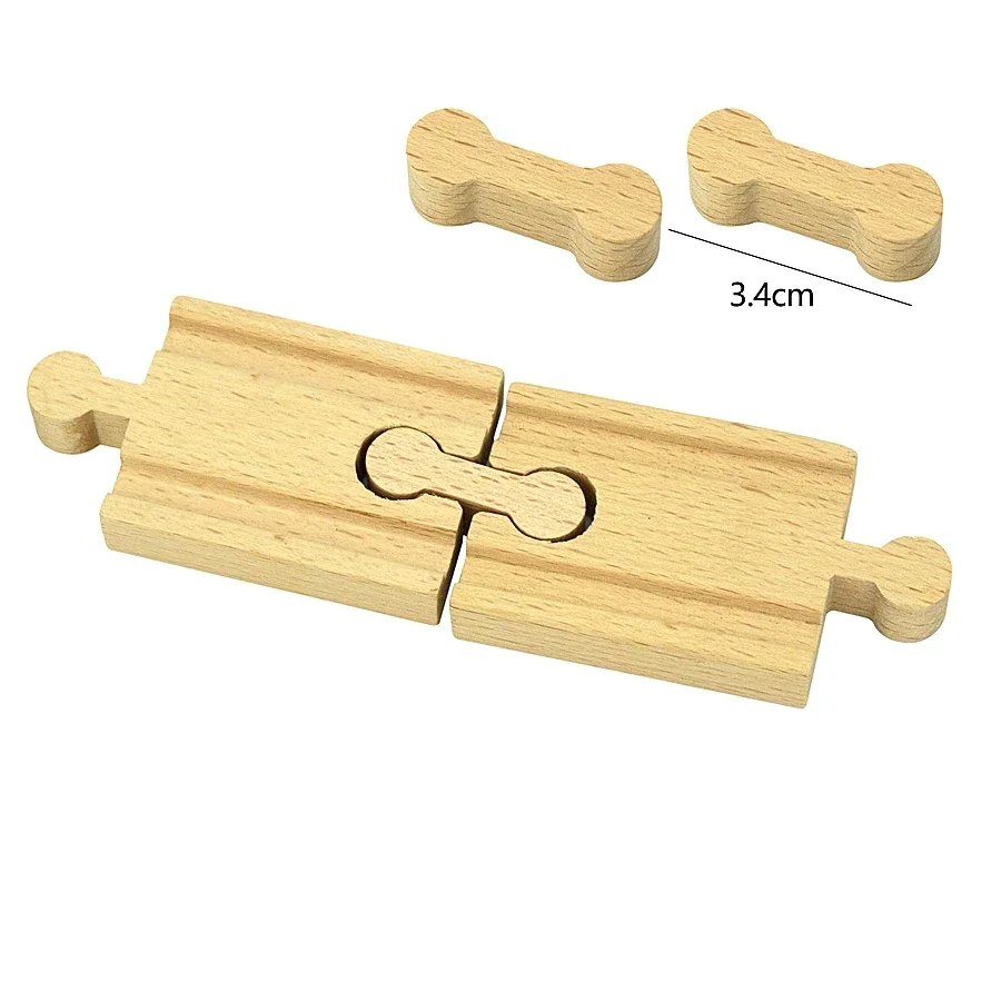 Educational kids toys  Wooden Railway connect Fixer Train Track Set Accessories Connector Toys Holder Fit Biro Wooden Track Toys