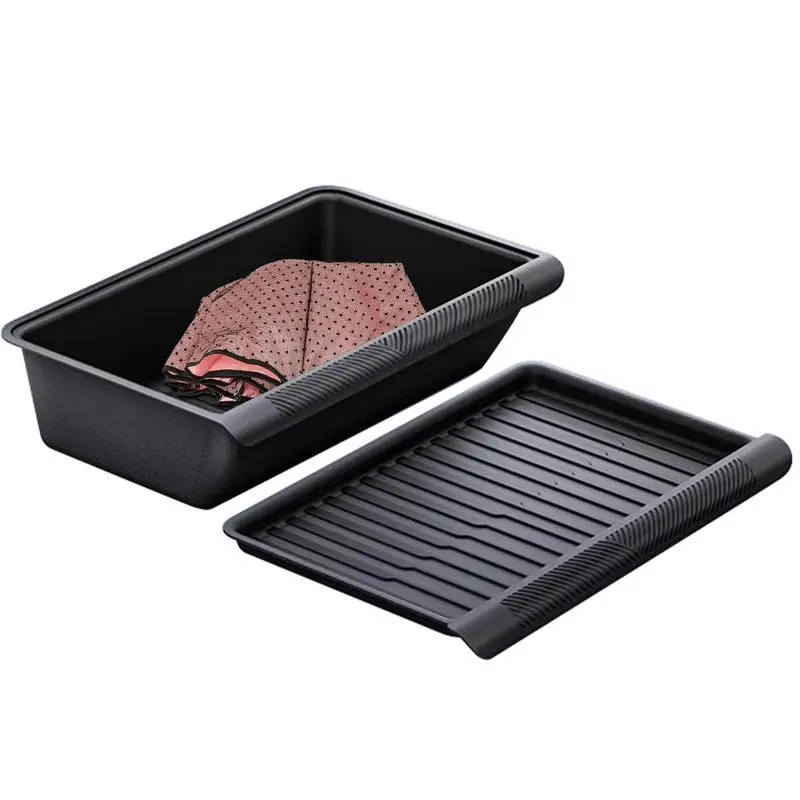 Truck Under Seat Storage Storage Box Organizer Tray Easy To Install Under Seat Organizer For High Heels Umbrellas Car Vehicle