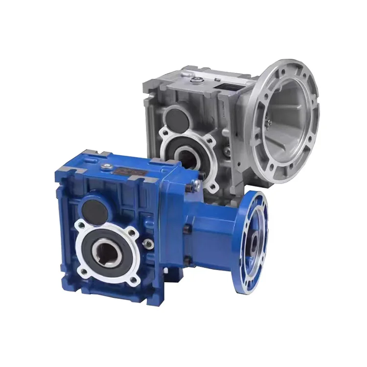 KM63 50:1 ratio 90 degree angle hypoid helical bevel hollow shaft gearbox