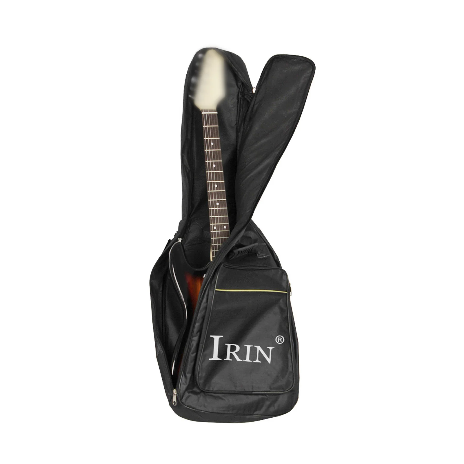 IRIN Gitarrentasche, 600D, wasserdichter Oxford-Rucksack, leichte Gitarren-Aufbewahrungstasche mit ergonomischen Stammen, großes Fassungsvermögen für 38–39 I